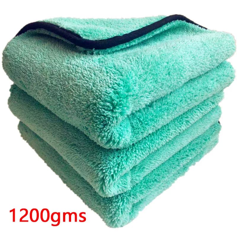 Toalla de terciopelo Coral 80/20 poliéster brocado microfibra pelo largo autopeso colección de agua toalla para pulir 1200 gramos de Pumi