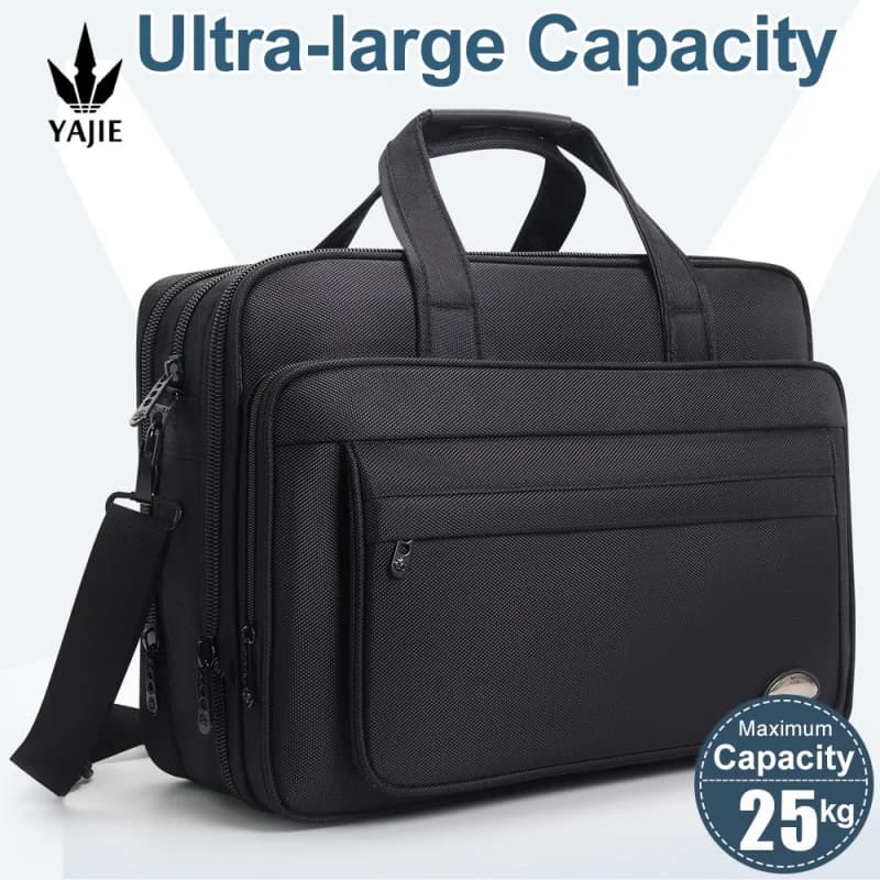 Maletín de gran capacidad para hombre, bolso de negocios de 15,6 pulgadas, 17 ", 19", bolso para ordenador portátil, bolsos de hombro, bolsos de