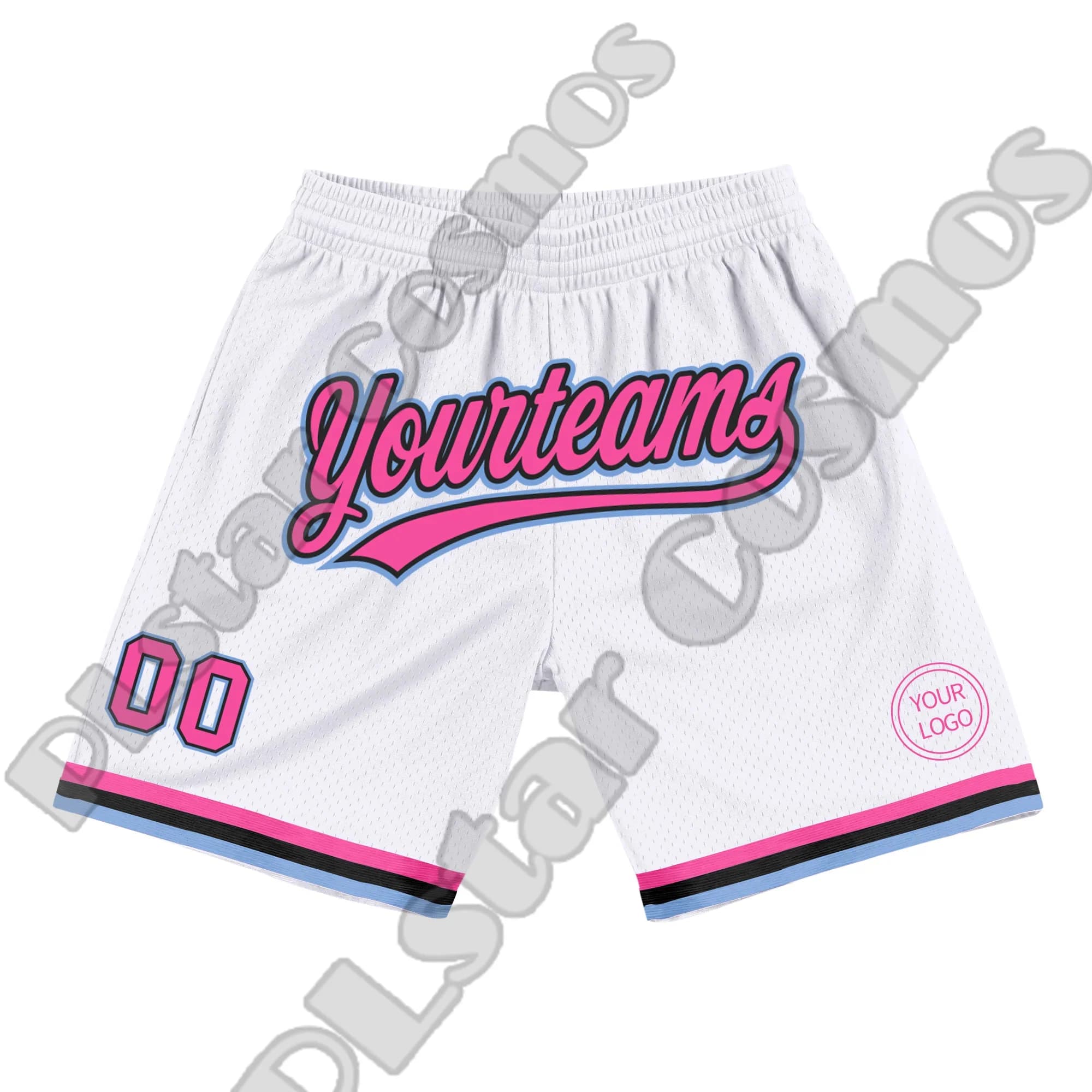 Pantalones cortos de baloncesto con logotipo de nombre personalizado, ropa deportiva de malla transpirable Retro, 3D Print, Harajuku, verano, envío