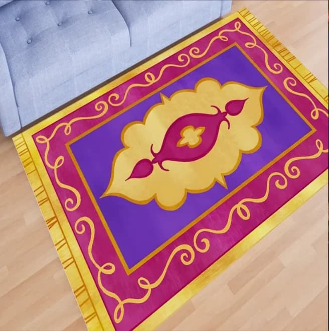 Alfombra Mágica de Aladdín, Alfombra Voladora de Aladdín, Alfombra Fantástica, Decoración de Salón, Alfombra Moderna, Alfombra de Lujo, Alfombra
