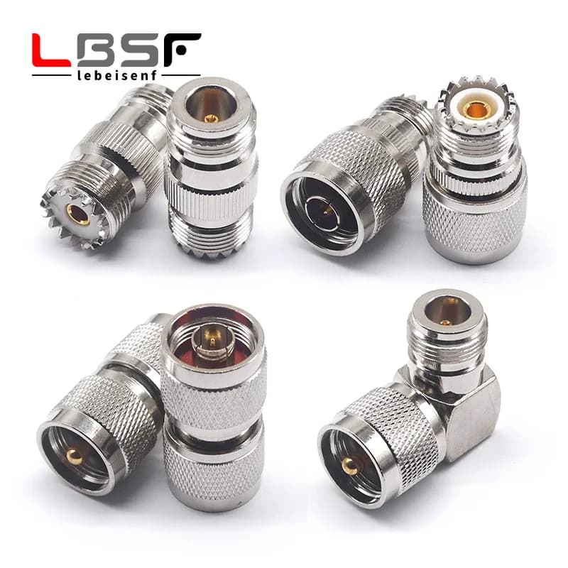 1/2/4/10 Uds conector RF UHF-JKW UHF N-S macho y hembra UHF/N-KJ M codo hembra 90 grados SL16/SO239 adaptador RF de ángulo recto L