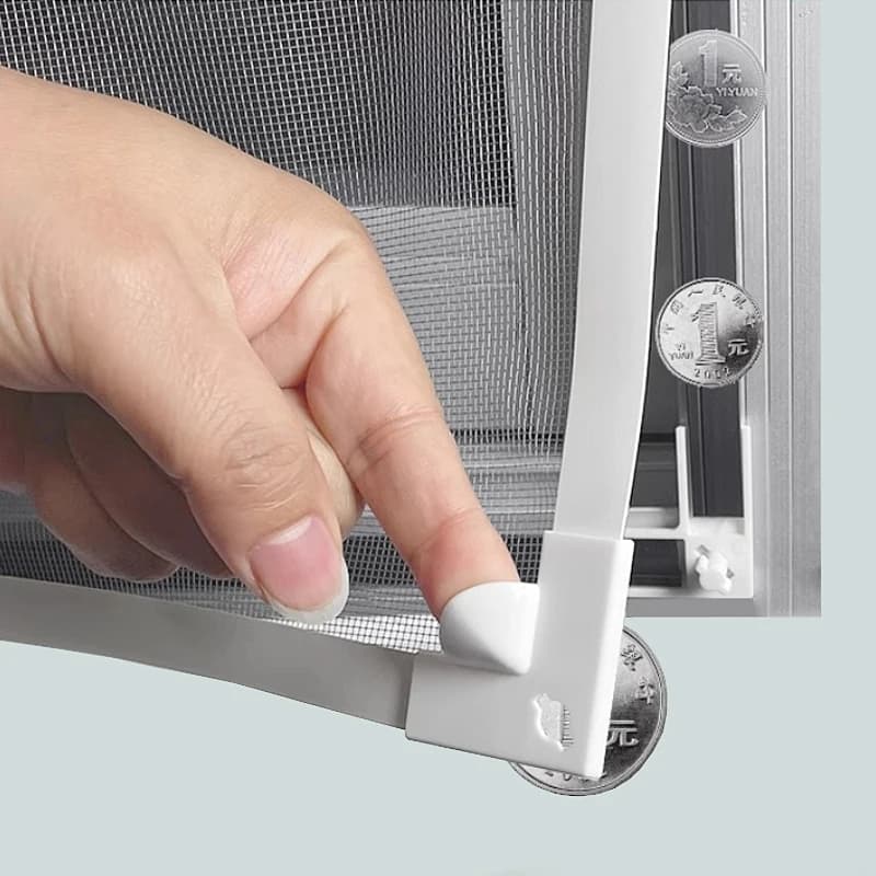 Mosquitera magnética para ventana, malla de tul invisible, cortina personalizable, red antiinsectos, moscas, mosquitos, con cierre de hebilla