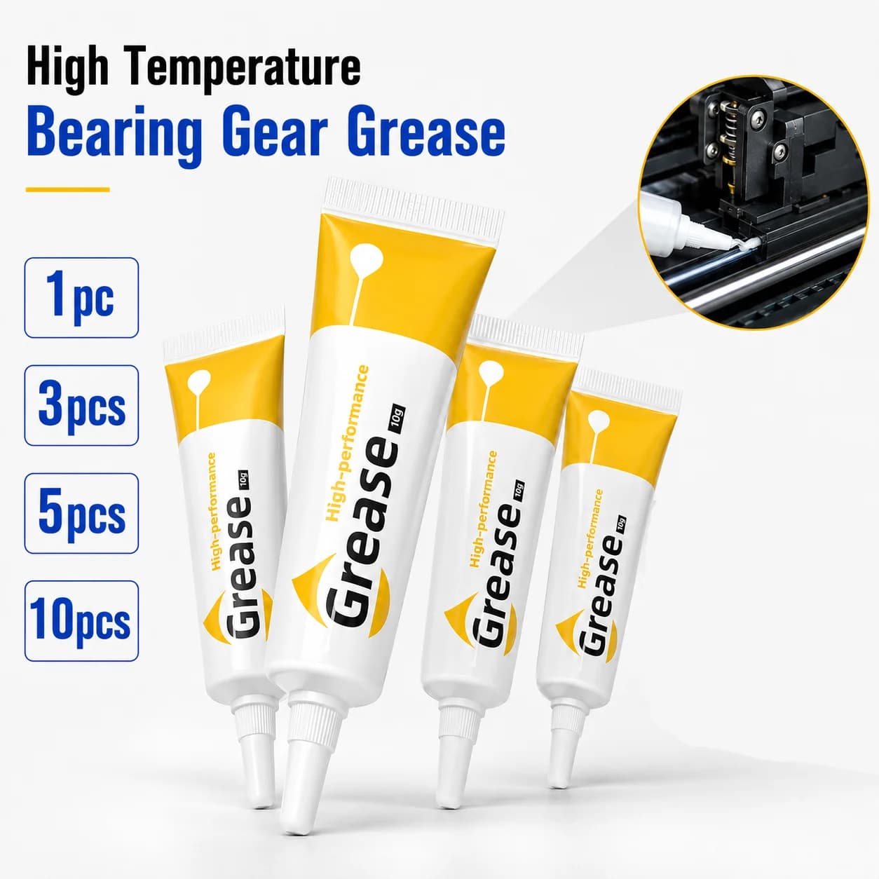 Grasa para impresora 3D, lubricante de alta temperatura para extrusora Bambulab Creality, engranajes, rodamientos, poleas, Super Lube, grasa para