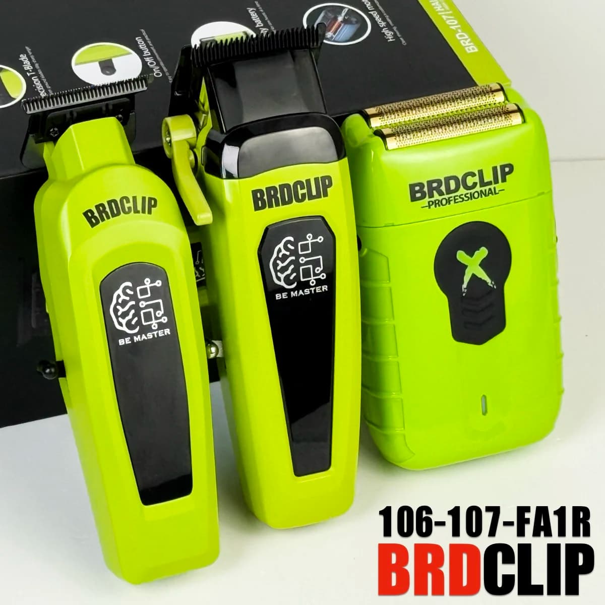 BRD 106 107 609 BRDCLIP cortadora de pelo eléctrica profesional cortadora de pelo hoja DLC con Base 7500RPM 8000RPM 7000RPM juego de peluquero