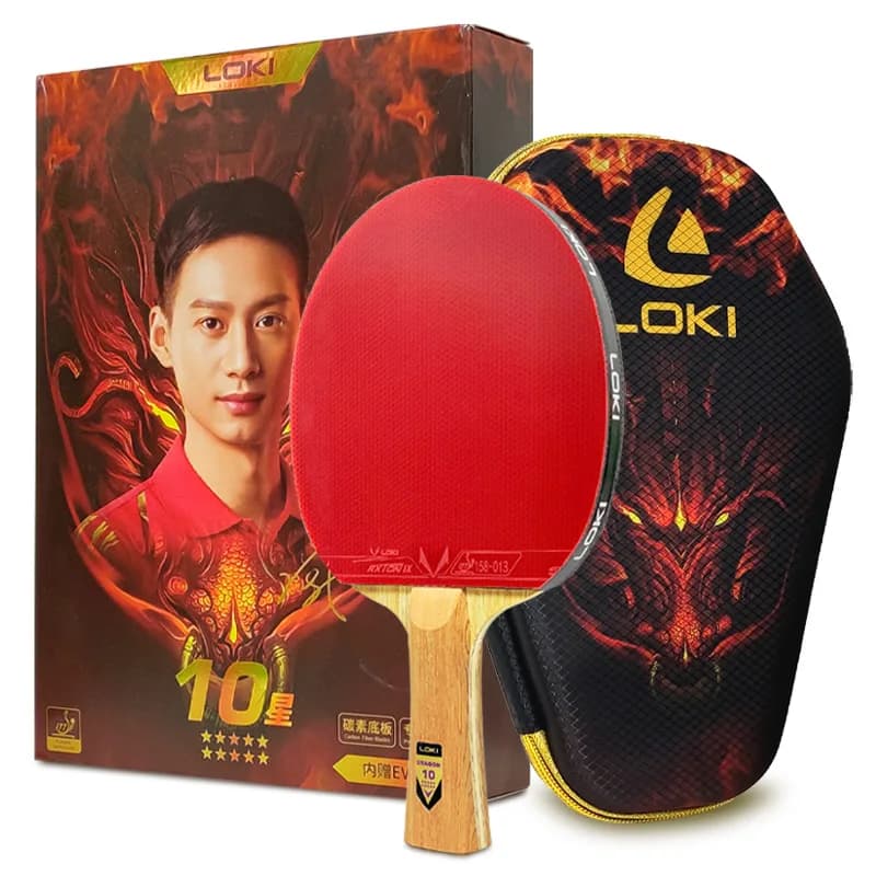 Raqueta de tenis de mesa LOKI Original serie Dragon raqueta de Ping Pong Paddle Bat profesional 6/7/8/9/10 estrellas para jugadores de todos los