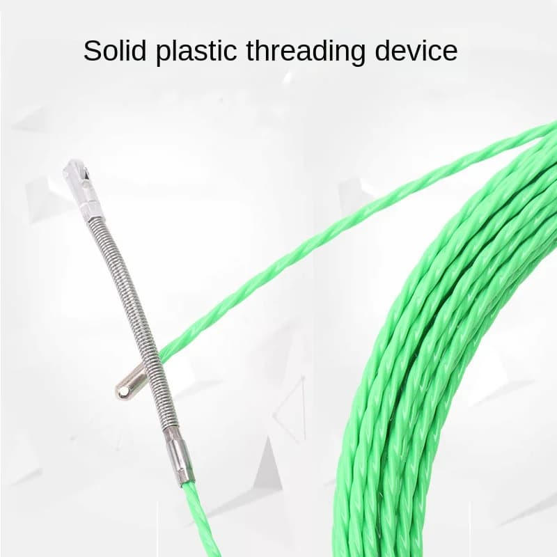 Extractor de prensaestopas de Cable de 5/10/15/20/25/30m, Cable de cinta de pescado, carrete de cinta de pescado de fibra de vidrio, conducto de