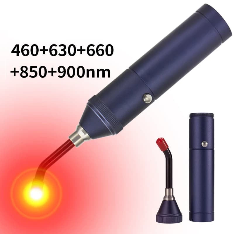 Dispositivo portátil de terapia infrarroja con luz roja, terapia de labios doloridos, varita de fisioterapia Oral extraíble de mano, alivio del