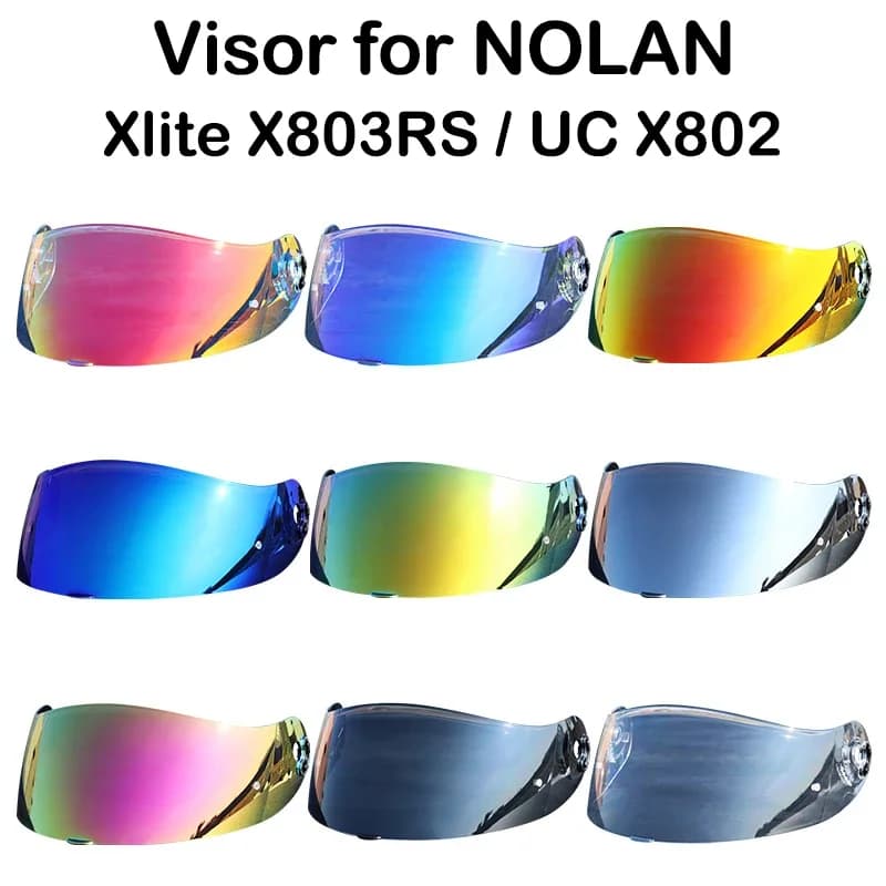 Para NOLAN x-lite visera de espejo para X-803 X-802 X-702 X-661 X603 visera para Casco de motocicleta protección Uv Casco Moto Visera protector solar