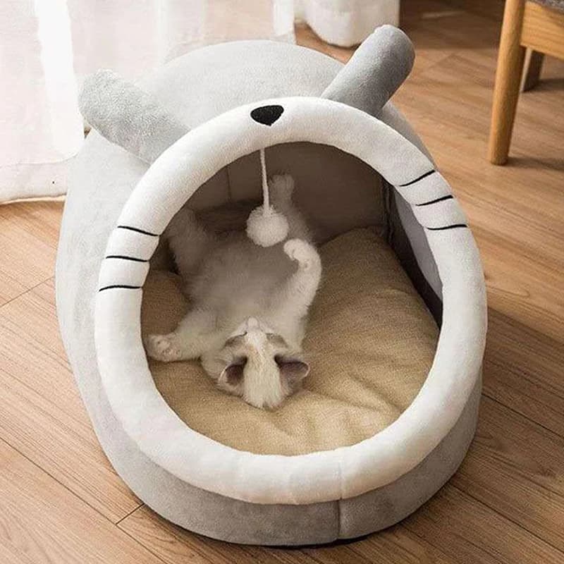 Tienda para mascotas, cama cueva para gatos, perros pequeños, tienda para gatos autocalentable, cabaña para gatos, cómoda cama para dormir para