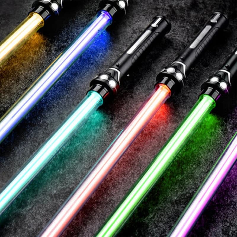 Nuevo sable de luz RGB, espada láser, juguetes, sable de luz, 7 cambios de colores, fuentes de sonido para niños, fuerza FX FOC Blaster, juguetes,