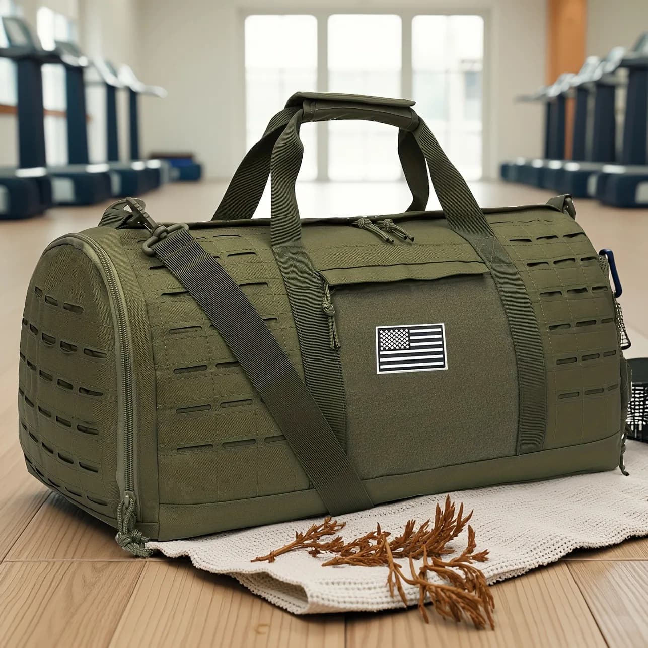 Bolsa de viaje táctica de 40L para hombre, bolsa de lona para Fitness, bolsa de fin de semana de baloncesto, equipaje de mano, equipo de camping al
