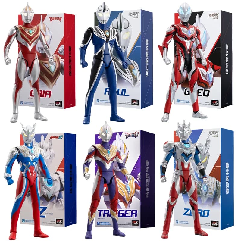 ZD Toys Ultraman Tiga figura de acción conjunta móvil Agul Geed Trigger Ace Seven Jack Ultraman figura de colección para adultos regalo