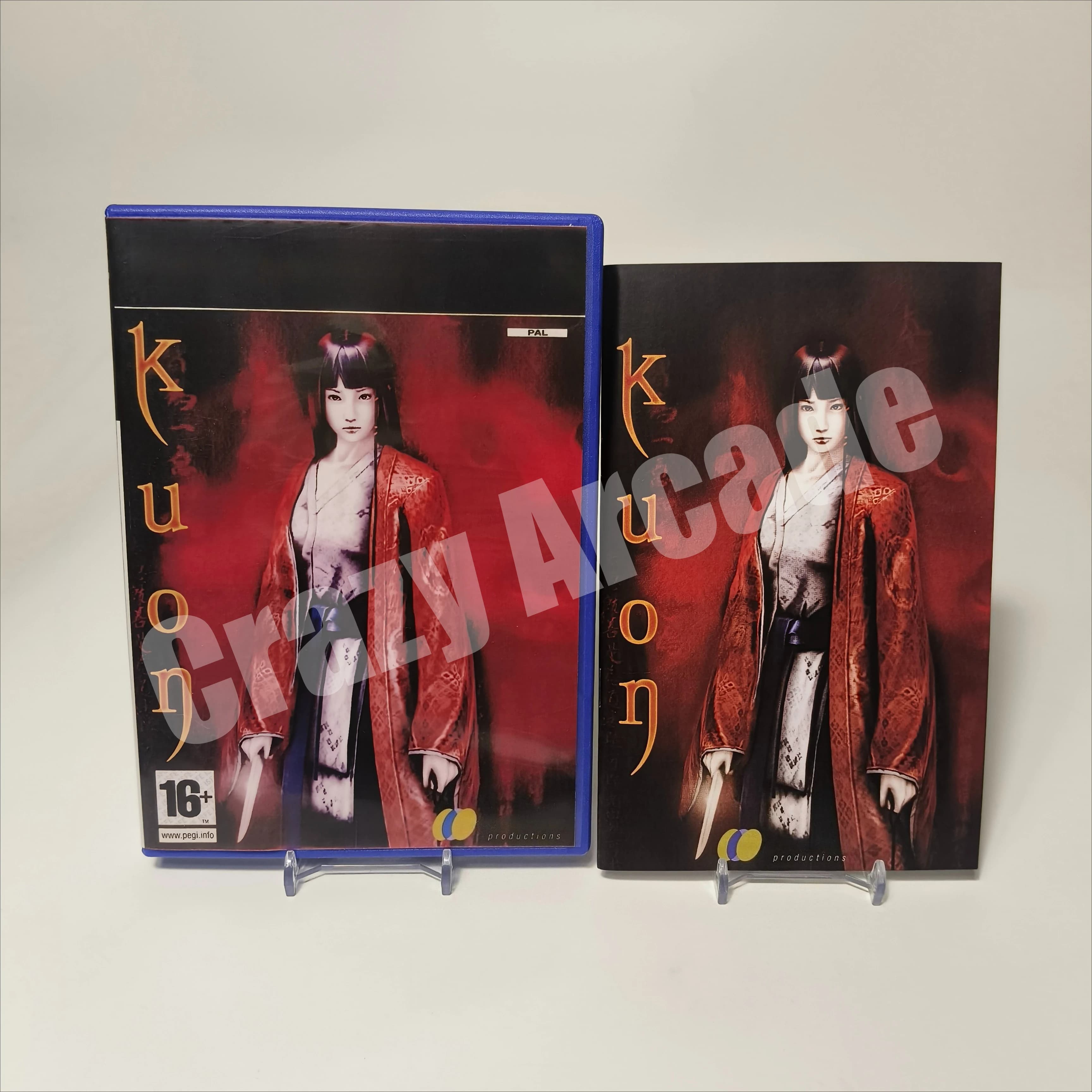 Para PS2, Juego 'Kuon', CD Grabado, Versión ESR, NTSC, UC y Pal, con Manual, Tarjeta de Programa FreeMcBoot, Plug and Play