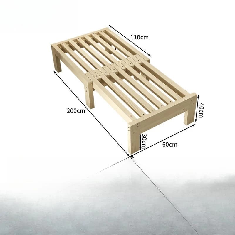 Sofá cama de madera maciza ecológico, cama telescópica extraíble, cama para apartamento pequeño, sala de estar, tatami, simple, desplegable