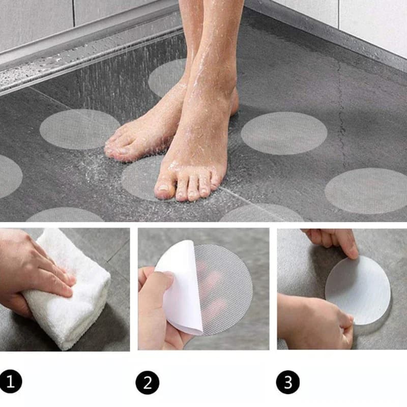 Cinta antideslizante transparente para baño, tiras antideslizantes, pegatinas para ducha, pegatina antideslizante en forma de flor redonda cuadrada,