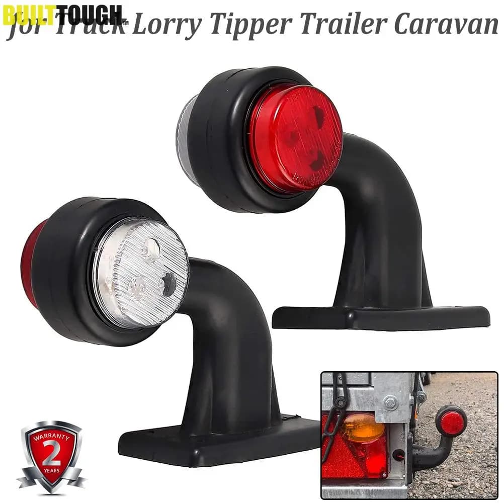 2X luz LED de posición lateral Universal 12V 24V indicador de contorno lámpara de posición de remolque de camión impermeable Auto coche autobús
