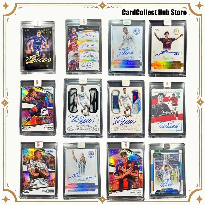Tarjetas Coleccionables de Estrellas del Fútbol Hechas a Mano, Réplicas de Messi, Ronaldo, Yamal, Mbappé, Haaland, Gran Venta, Tendencia para