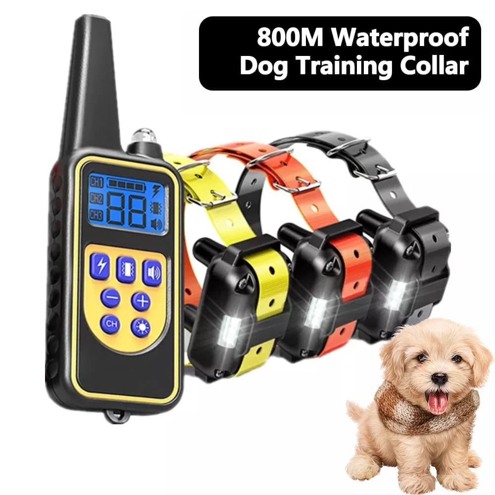 Collar de choque para perros: [Nueva edición] Collar de entrenamiento para perros grandes, medianos y pequeños Collar electrónico recargable