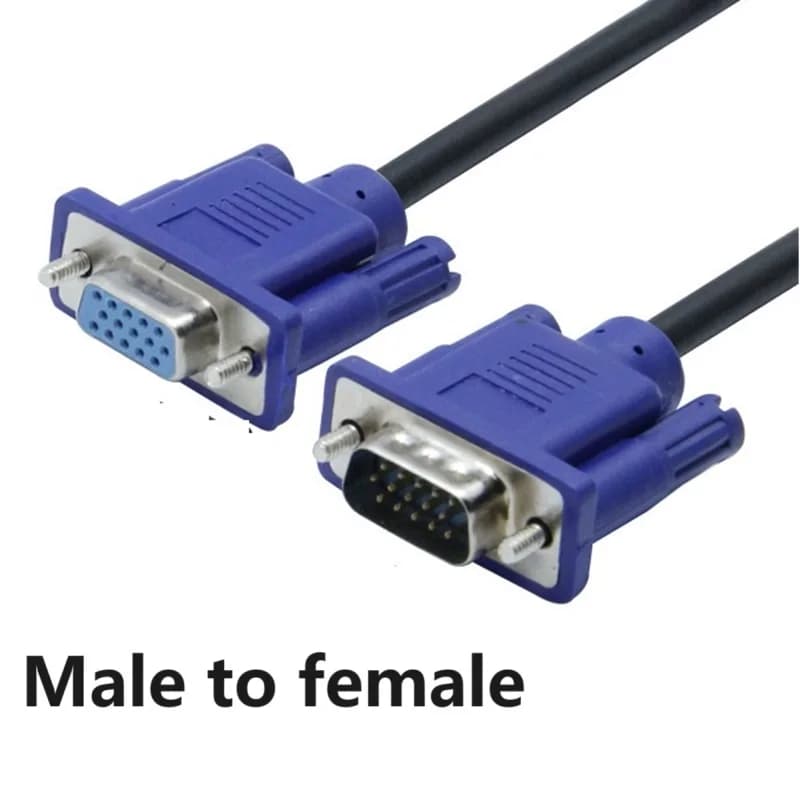Cable de extensión VGA HD de 15 pines, Cable de Monitor de ordenador VGA macho a hembra, vídeo, HDTV, VGA, ordenador, tv, señal de pantalla, cable