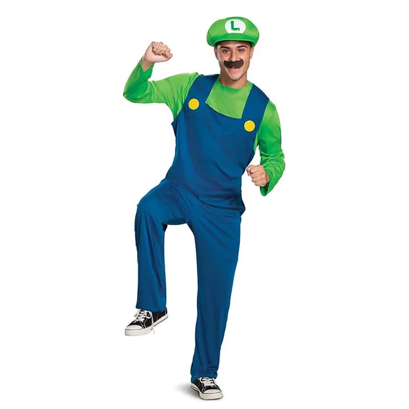 Disfraz de Super Brothers, disfraz de Cosplay, disfraz de Halloween, Carnaval, Unisex, para hombres, mujeres, adultos, adolescentes, nuevo con