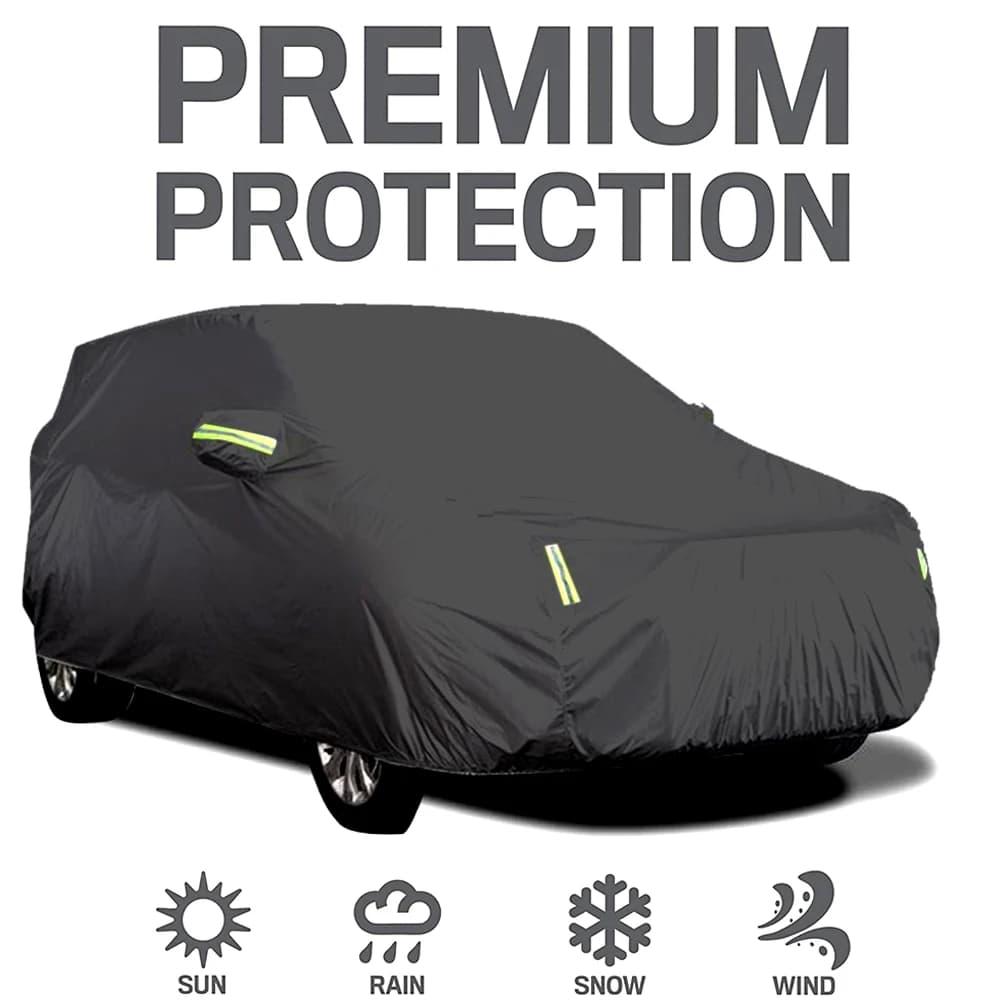 S-XXL cubierta de coche Sedan cubiertas completas con tira reflectante protección solar a prueba de polvo e impermeable UV resistente a los arañazos