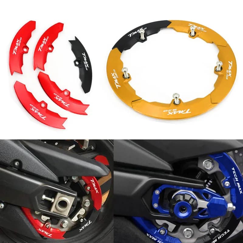 Pieza de patinete para Yamaha T-MAX 530 SX DX 560 Tmax 560Tech 2017 2018 2019 2020-2025, cubierta de polea de correa de transmisión de aluminio