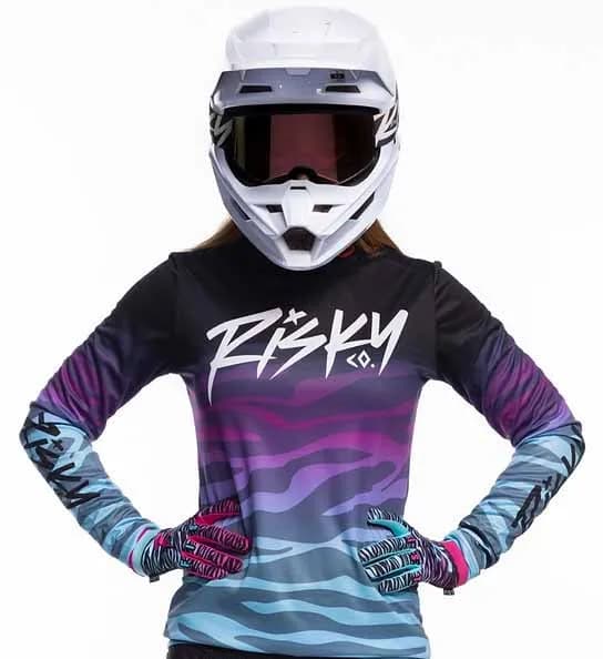 Camiseta de bicicleta de verano para mujer, camiseta de ciclismo de manga larga de secado rápido para descenso DH enduro, camiseta de motocicleta