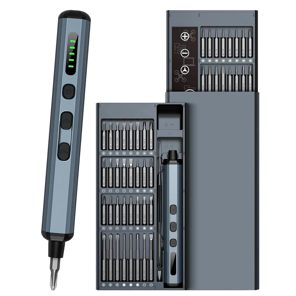 Juego de destornilladores eléctricos 68 en 1, 5 configuraciones de torsión, herramienta eléctrica de precisión, puntas de destornillador