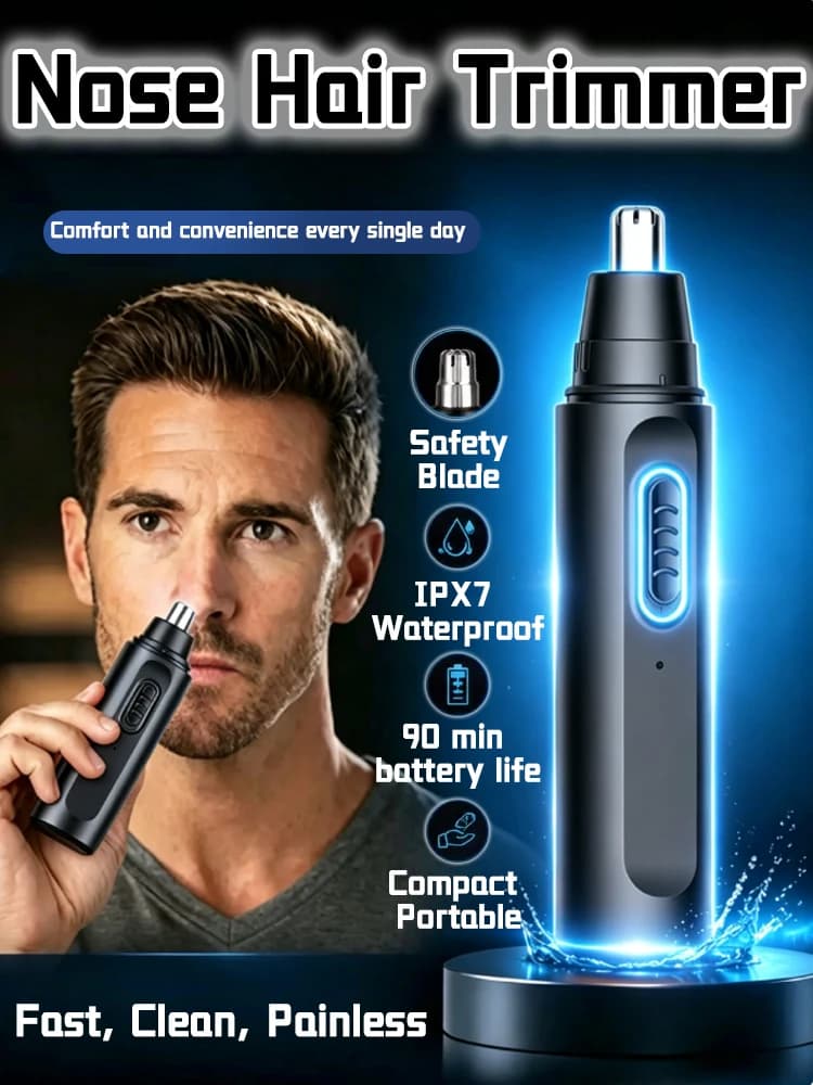Removedor de vello nasal para hombres, recortador de vello para nariz y orejas, productos de eliminación de vello a prueba de agua