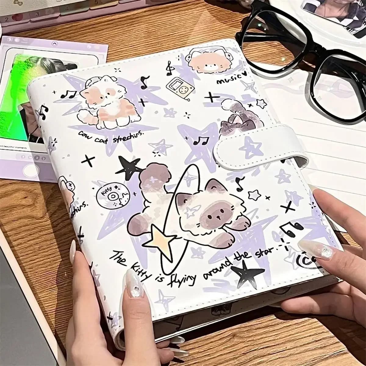 Álbum de Fotos A5 para Photocards de Ídolos Kpop, Carpeta de PU para Coleccionar Photocards, Libro de Fotos para Fotografías, Suministros para