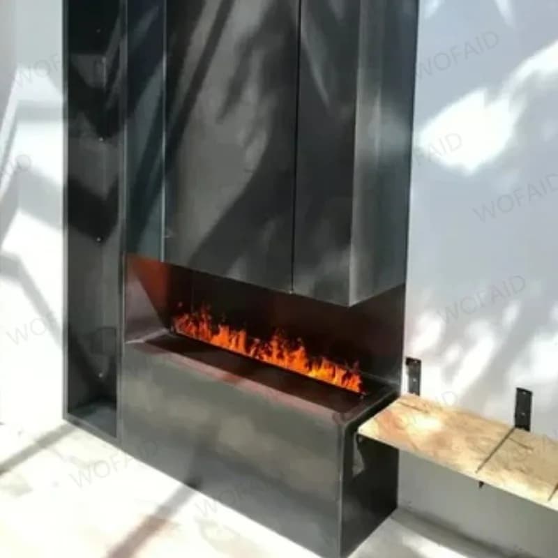 Chimenea de agua remota/wifi con Control inteligente, algunas chimenea eléctrica sin IVA de la UE, garantía de 5 años, llama 3D para uso comercial