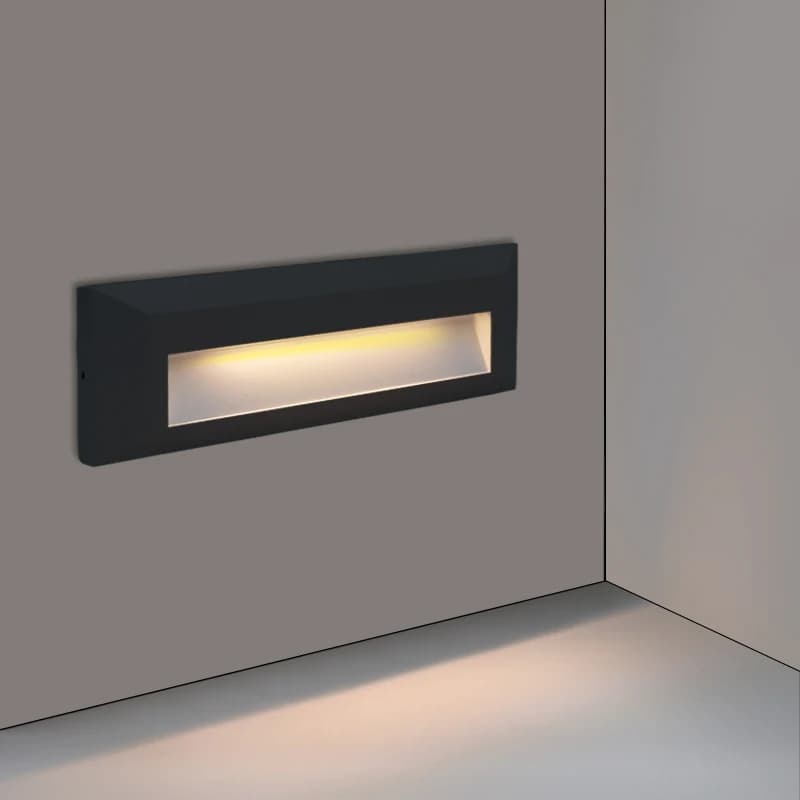Lámpara LED de pared para exteriores, luz de escalera impermeable montada en superficie, 12V de CC, 6W, 9W, 12W, AC220V, para porche, balcón,