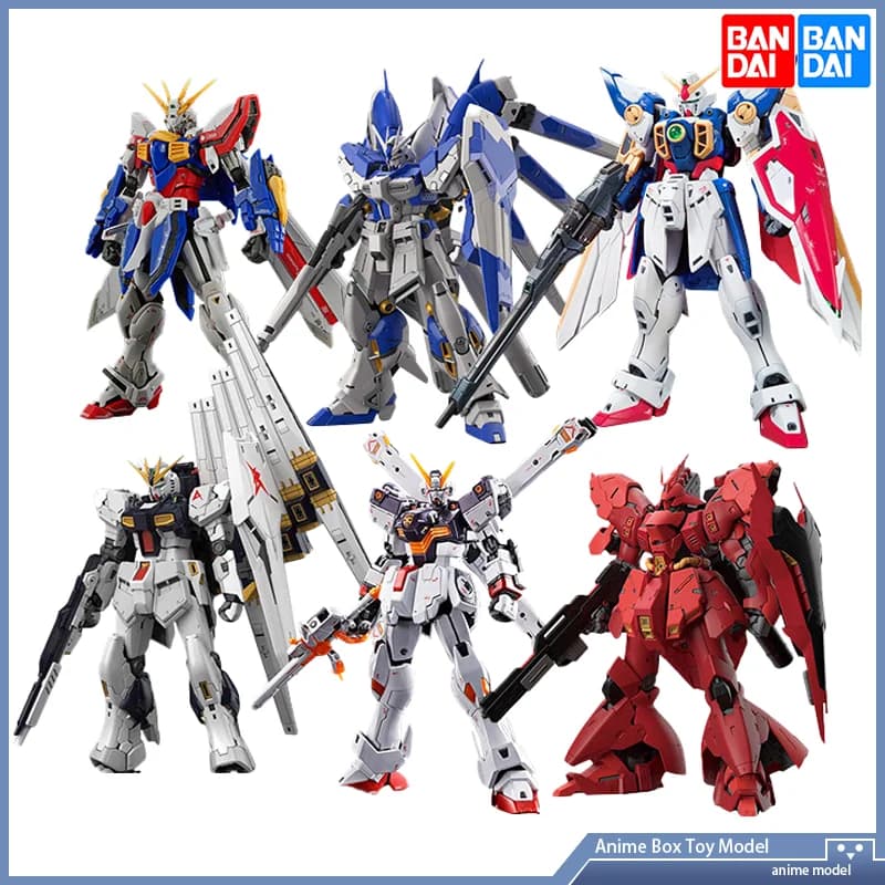 Kits de modelos Bandai RG Gunpla: God Gundam, Freedom, Unicornio, Justicia, Ala, Astray Red Frame, Destiny y 00 Kit de plástico de grado real