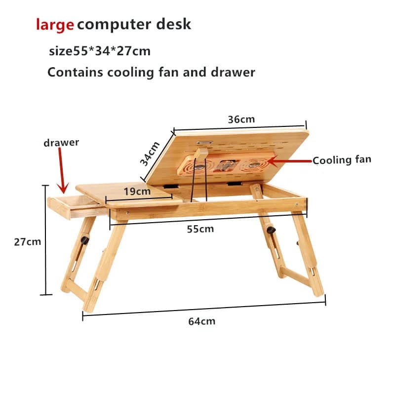 Escritorio plegable para ordenador portátil para el hogar, para cama y sofá, bandeja para cama, mesa, escritorio portátil para regazo para estudio