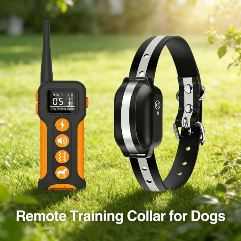 Collar de Adiestramiento para Perros con Control Remoto de 3300 pies, con Vibración, Sonido y Descarga Eléctrica, Resistente al Agua IPX7,