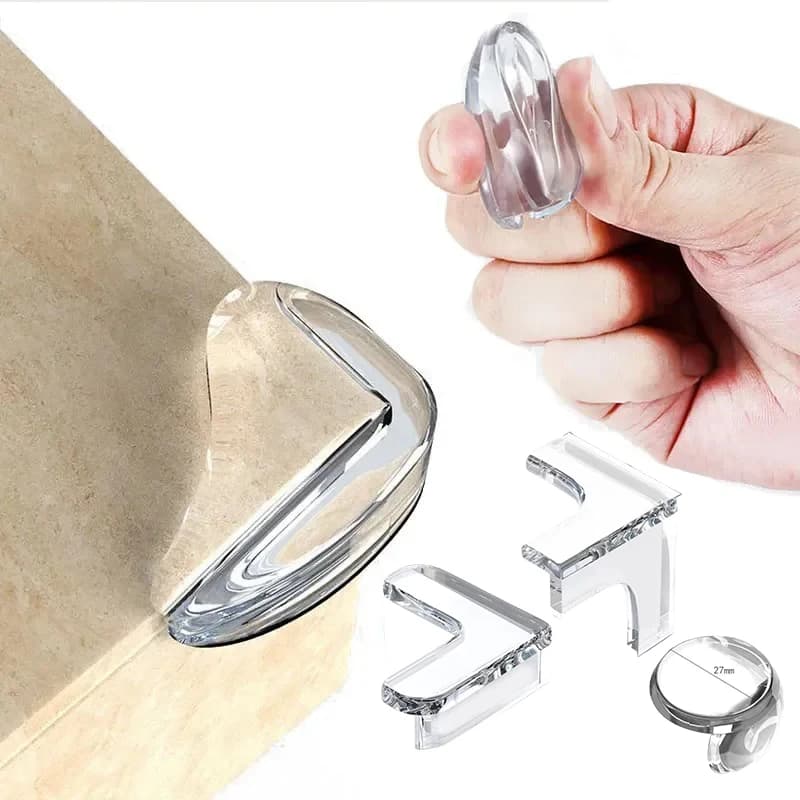 Protector de silicona de seguridad para bebés, cubierta protectora de borde de esquina de la Mesa, protección de enchufe eléctrico, protectores
