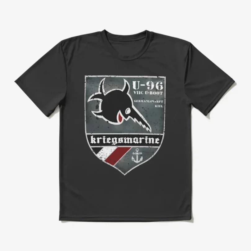 Camiseta desgastada Das Boot U-96 German U-Boat submarino 100% algodón cuello redondo verano manga corta Casual camiseta para hombre talla S-3XL