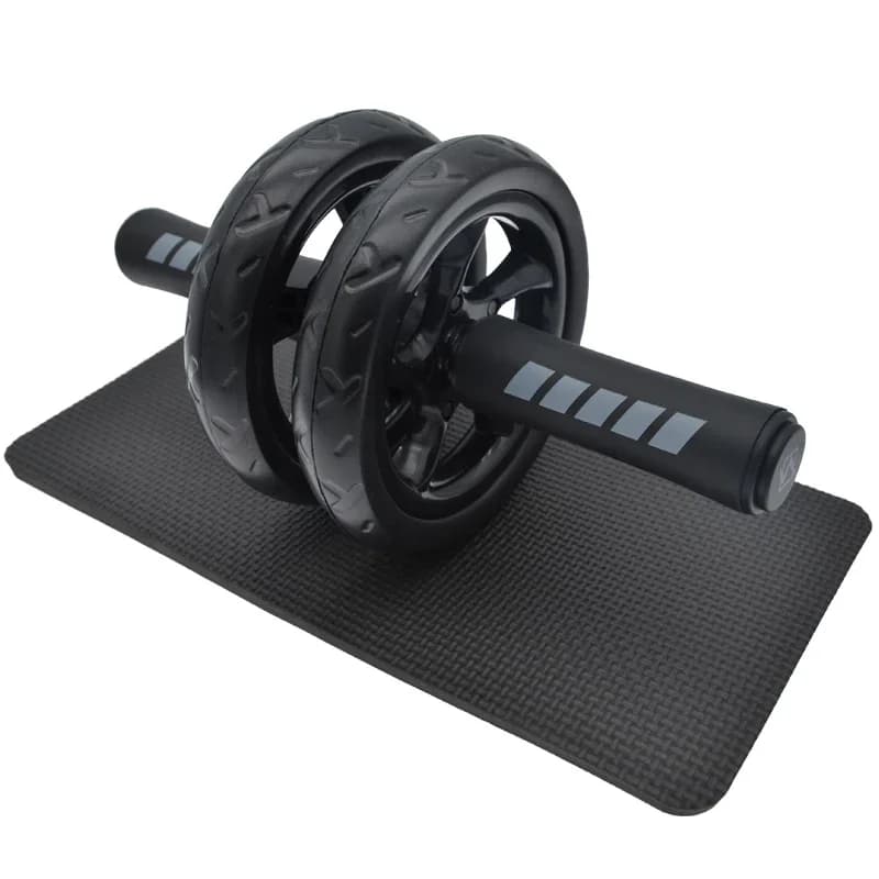 Rodillo Abs de gran calidad, equipo de Fitness de 15cm, rueda Abdominal silenciosa antideslizante de doble rueda, ejercicio Ab, entrenamiento muscular