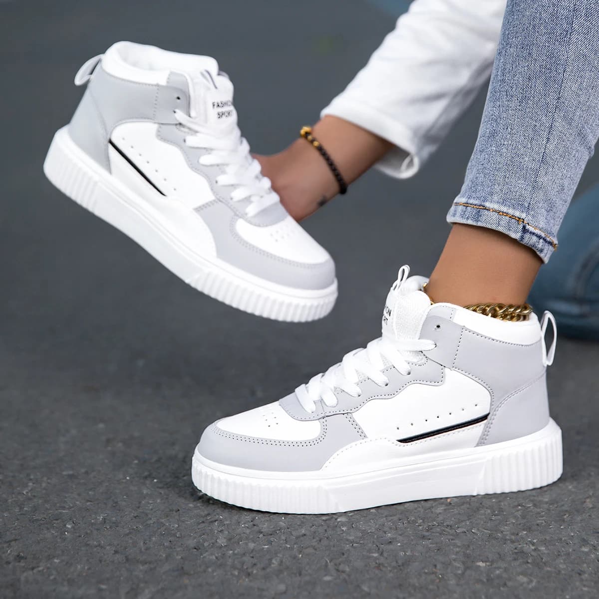 Zapatos Casuales de Trabajo para Hombre Four Seasons, Zapatillas Deportivas Blancas de Cuero Impermeables, Zapatos Modernos para Hombre