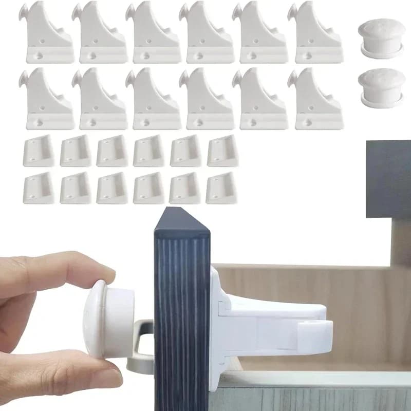 Limitador de cerradura de seguridad magnética para niños, protección para niños, cerradura de seguridad para bebés, cerradura Invisible, pestillo