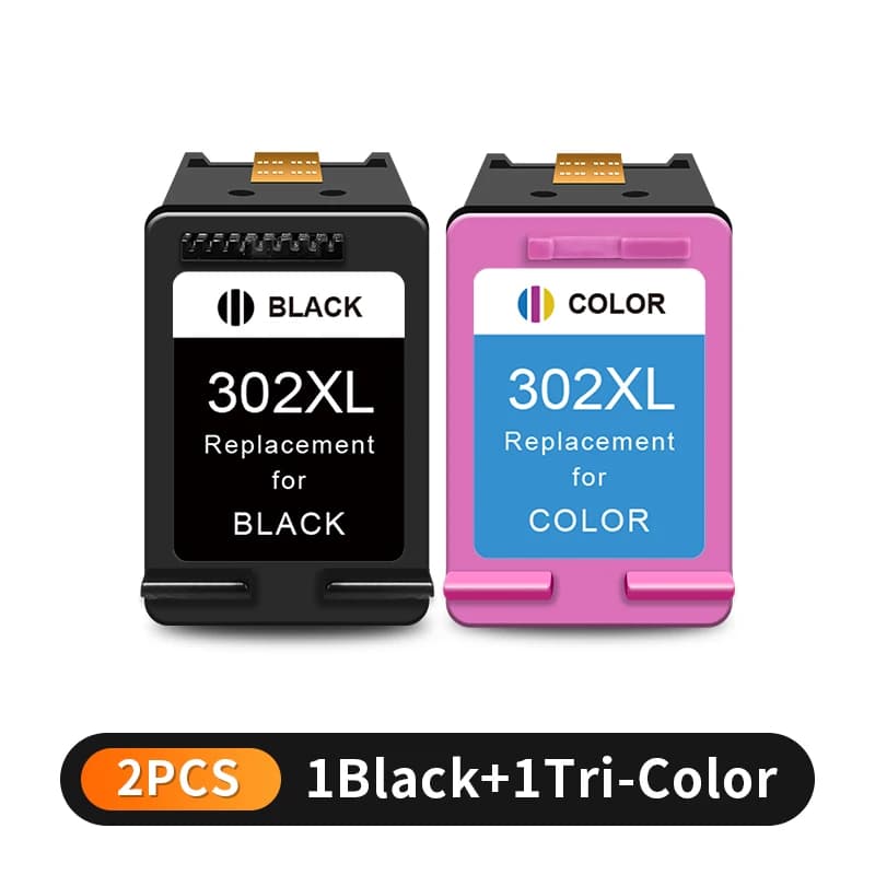 Reemplazo de cartucho de tinta 302XL para impresora HP 302 HP302 Compatible Deskjet 2130 1110 1111 3630 Officejet 4510 4520 3830 XL