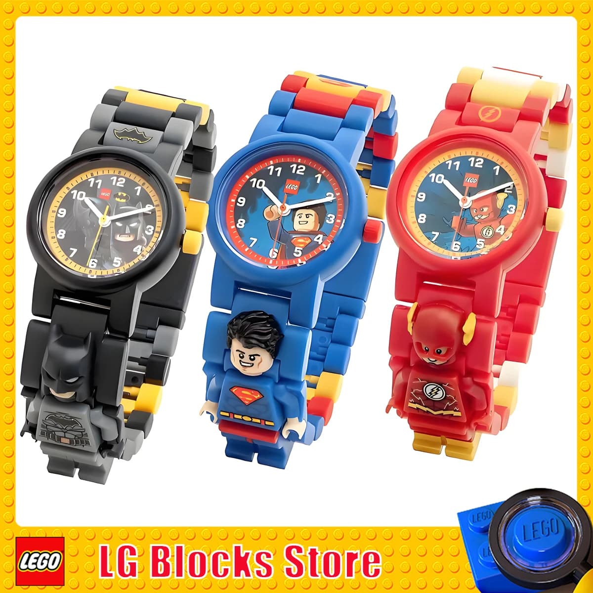 Juguetes de Construcción LEGO, Bloques de Construcción de Personajes de la Policía, Batman, Superman, Phantom Ninja, Kay y Lloyd, Reloj de Juguete