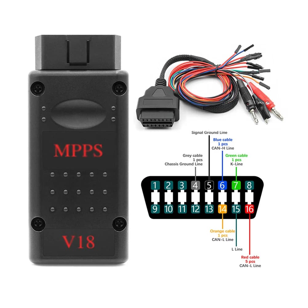 Herramienta de Programación de ECU TRICORE con Cable Tricore MPPS V18 Última Versión + Versión Desbloqueada Multiboot MPPS V18 con Detección