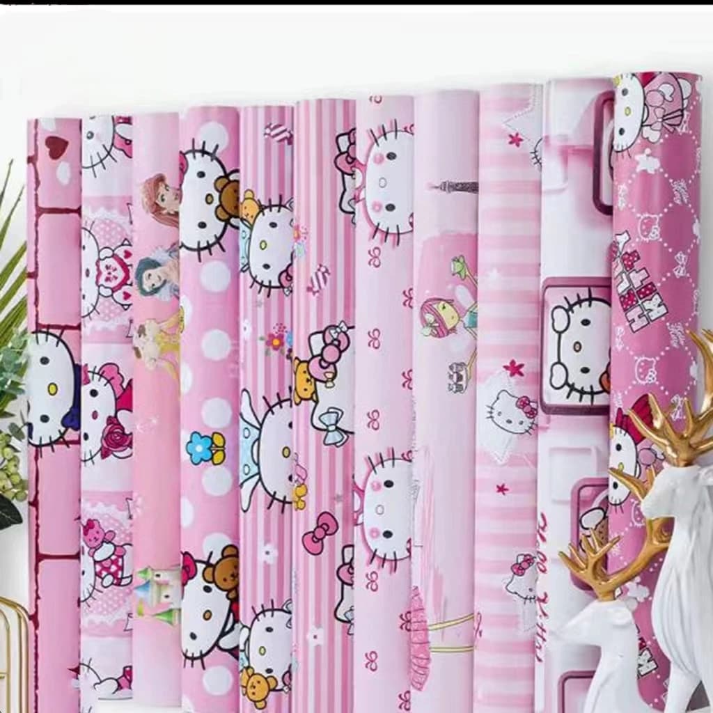 Papel Tapiz autoadhesivo de dibujos animados, impermeable, a prueba de humedad, decoración de habitación, dormitorio, casa de alquiler, vinilo