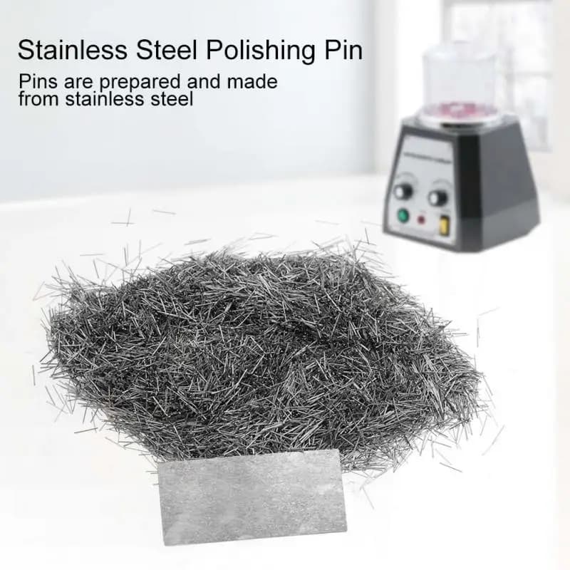 100g Almohadillas de Pulido Magnéticas de Acero Inoxidable 0.2/0.3/0.4/0.5mm para Joyería, Accesorios para Tambor Rotatorio