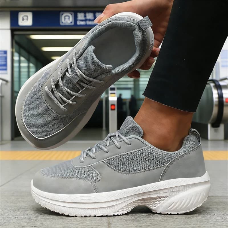 Zapatillas Deportivas para Mujer, Punta Ancha, Transpirables, con Plataforma, Cómodas para Caminar y Correr, Calzado de Moda para Dama