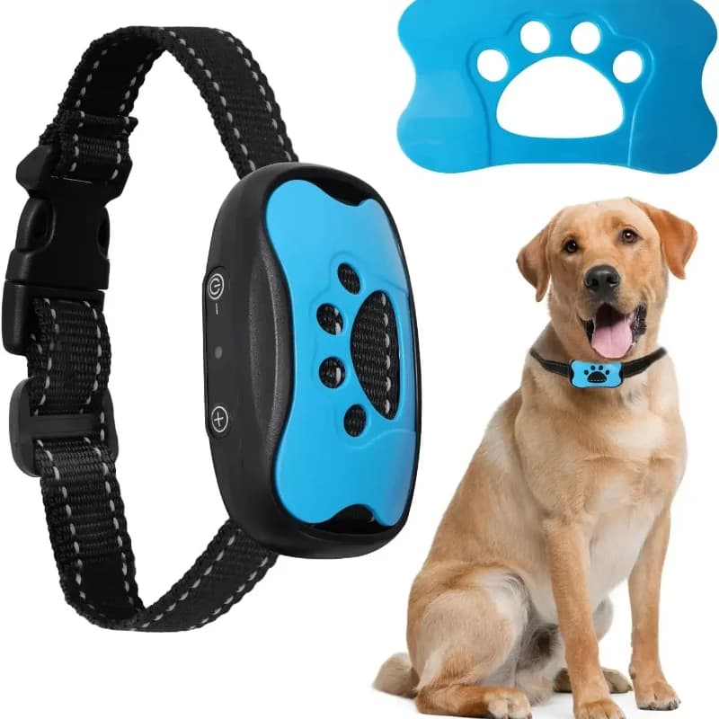 Dispositivo antiladridos para perros, Collar de entrenamiento para perros recargable por USB, Collar ultrasónico antiladridos con vibración para