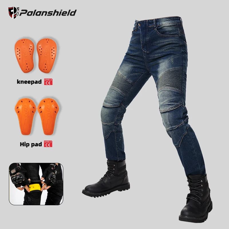 Pantalones de motocicleta para hombre, pantalones vaqueros para motocicleta, equipo de protección, pantalones de moto de turismo, pantalones de