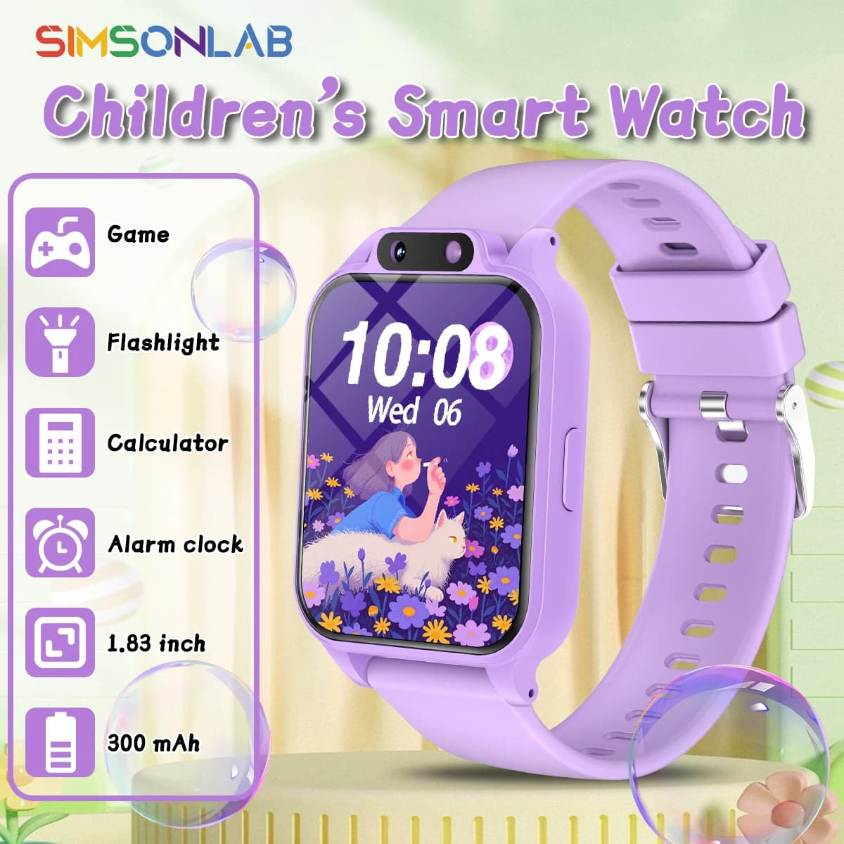 Reloj inteligente para niños, linterna con cámara HD, 18 tipos de juegos, cronómetro, calculadora, despertador, regalo de Navidad, novedad de 2026