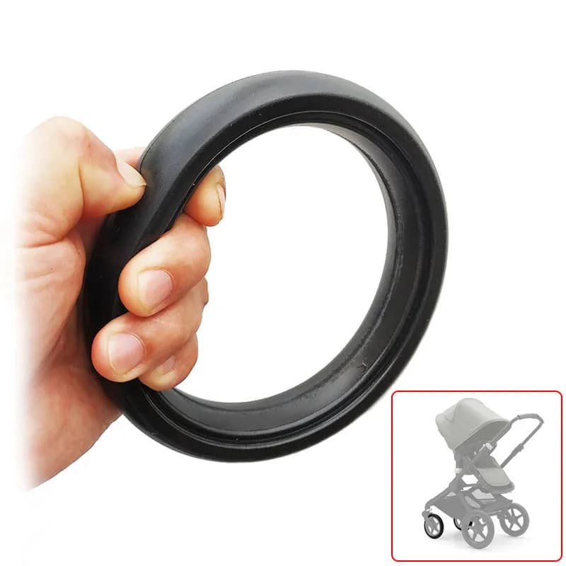 Neumático de rueda de cochecito para Bugaboo Cameleon 3, rueda delantera, Material PU, cubierta de neumático sin cámara de repuesto, goma inflable